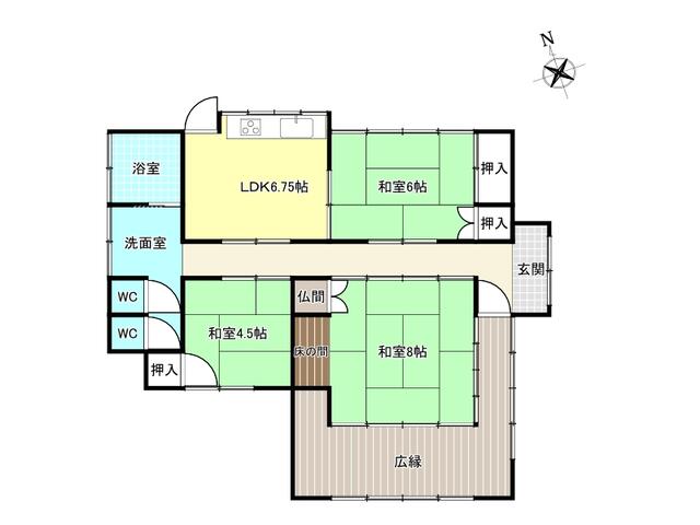detached 大分県中津市沖代町１丁目 地図を見る