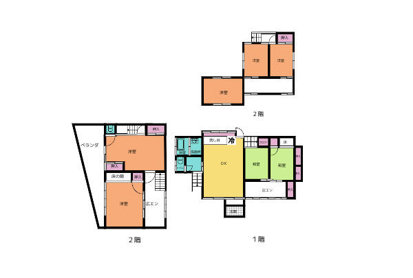 大分県佐伯市の一戸建て | 700万円 | 7DK | 127.34m² | Akiyama house finder