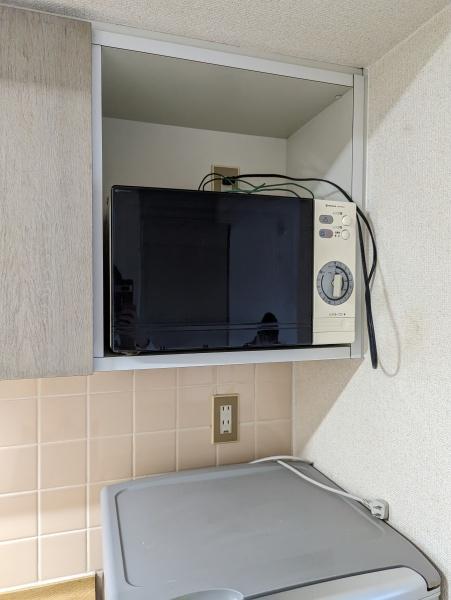 キッチン／電子レンジ、冷蔵庫付き