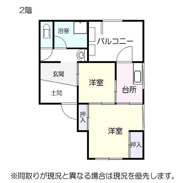 間取り図／２階賃貸用間取り図２