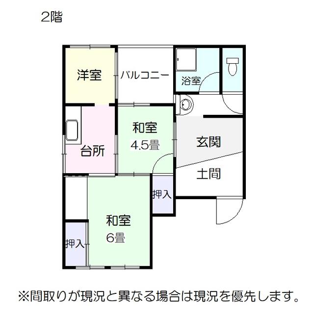間取り図／２階賃貸用間取り図１