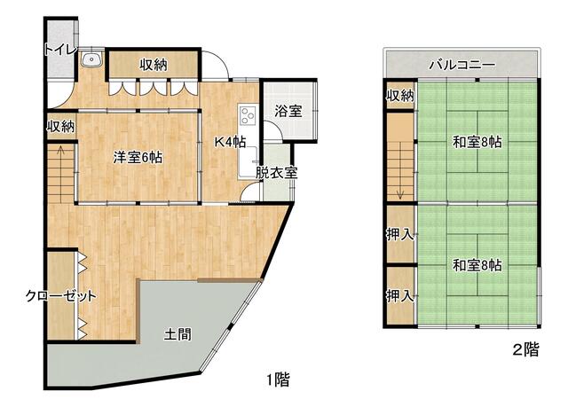 detached 大分県臼杵市大字福良平清水 地図を見る
