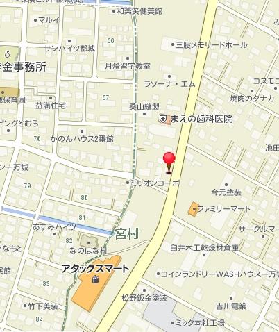 現地案内図で周辺施設充実