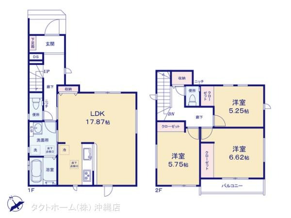 detached 沖縄県宜野湾市大謝名１丁目 地図を見る