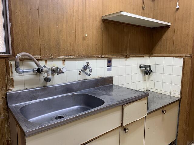 ガス口付シンク。