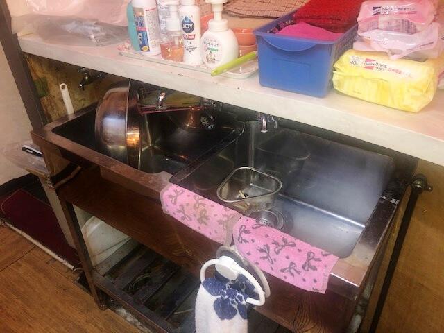 ２層式シンクも残っていました！