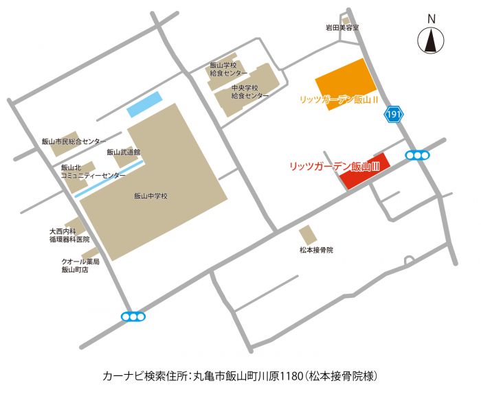 地図【リッツガーデン飯山Ⅲ】