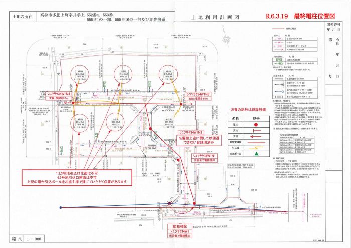 電柱図【アイタウン多肥Ⅲ】