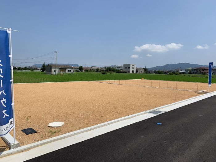 67号地　南西から撮影【アップガーデン上林Ⅰ・Ⅱ】