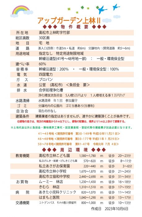 物件概要【アップガーデン上林Ⅱ】