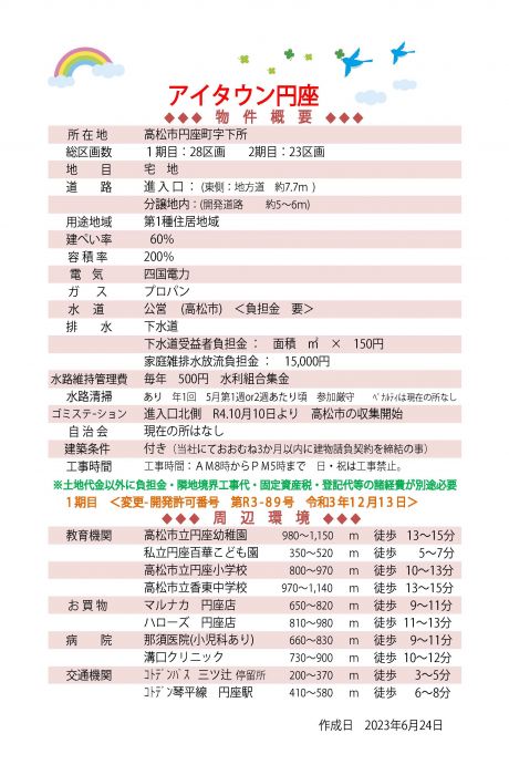 物件概要①【アイタウン円座】