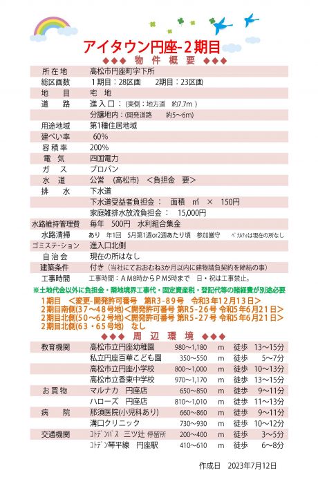 物件概要②【アイタウン円座】