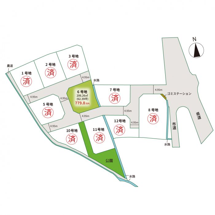 区画図【ウィルガーデン志度】