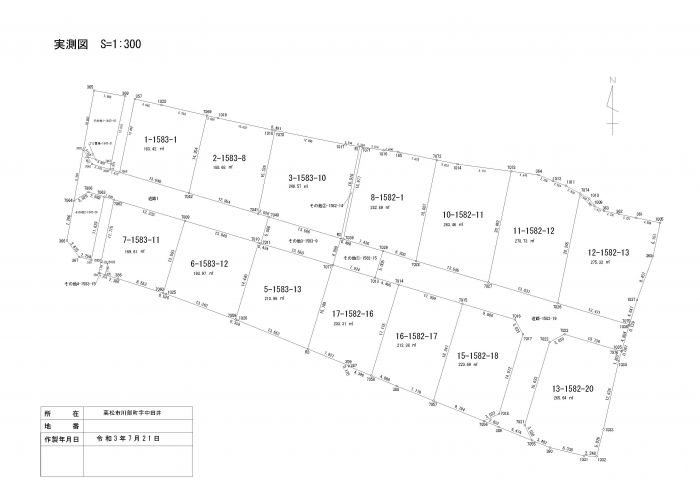 実測図【アイタウン川部】