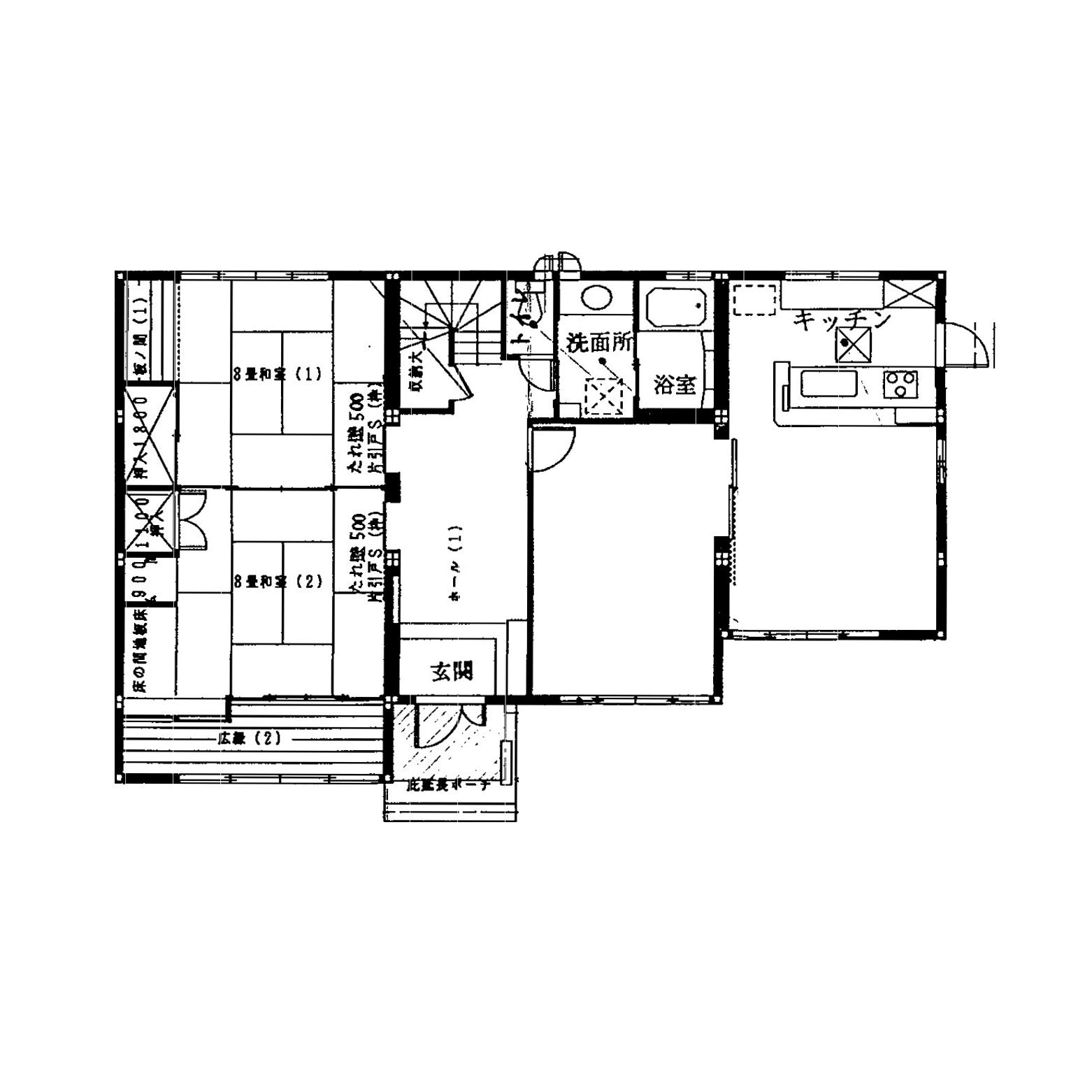 間取り図／１階平面図