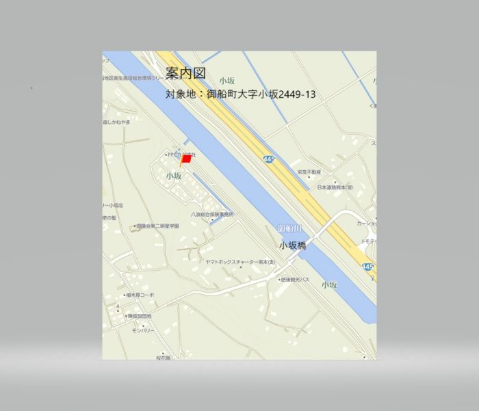 現地付近の案内図