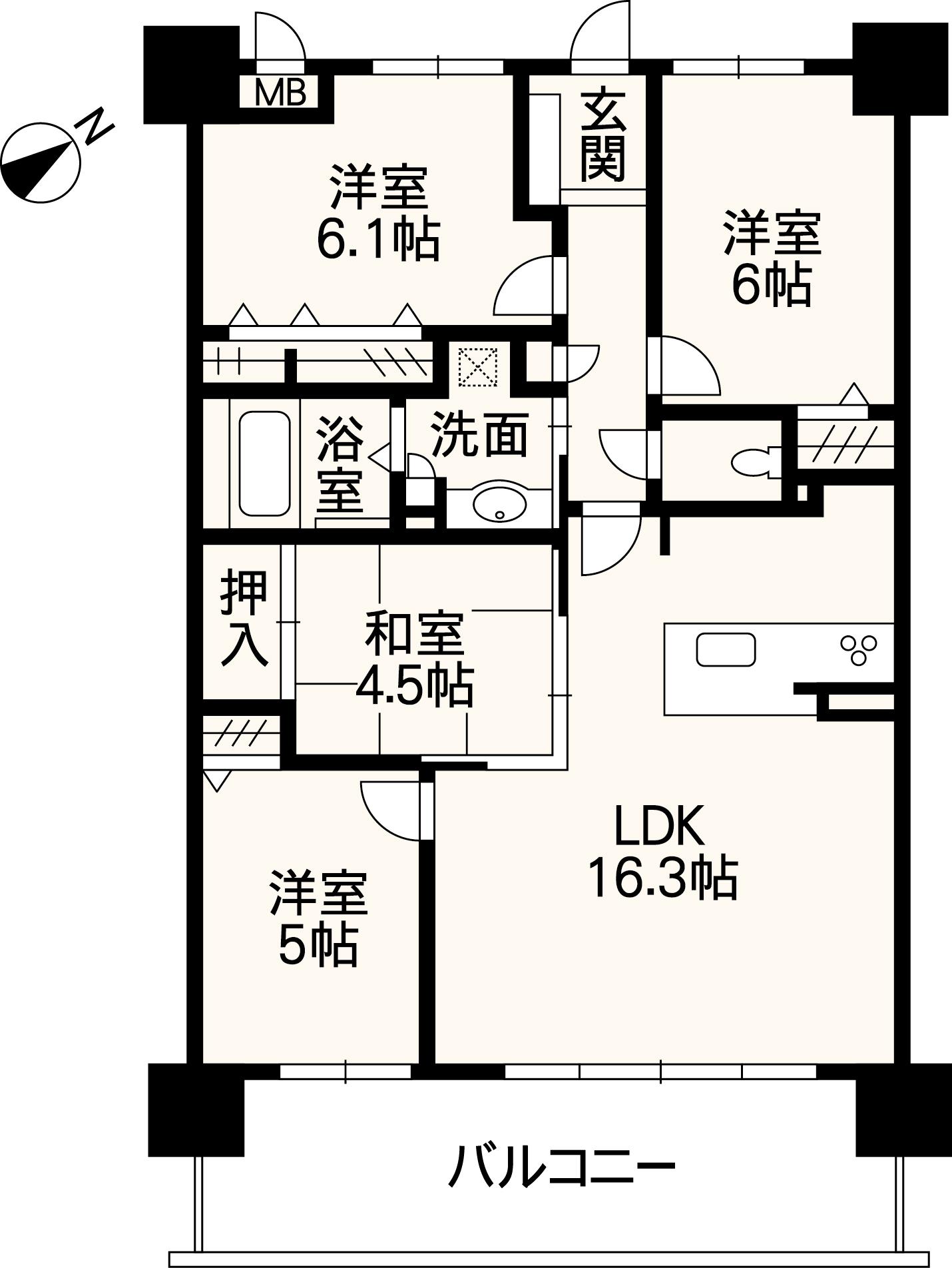 間取り図／現況優先です