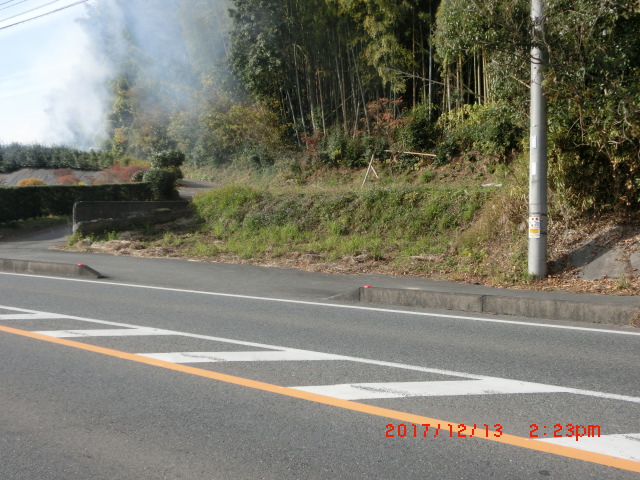 現地土地／南東より写す