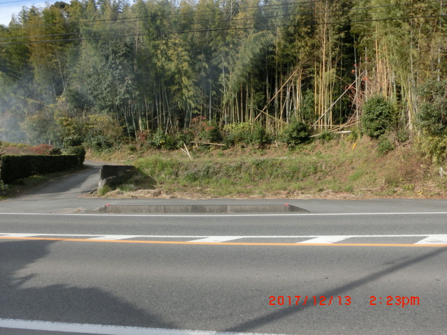 現地土地／南から写す