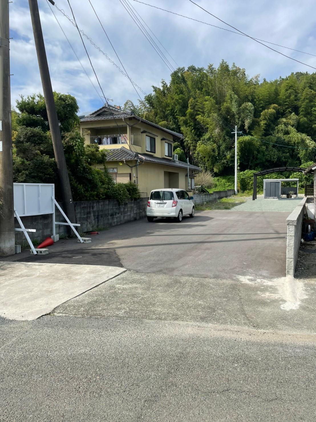 現地土地／共有道路遠景